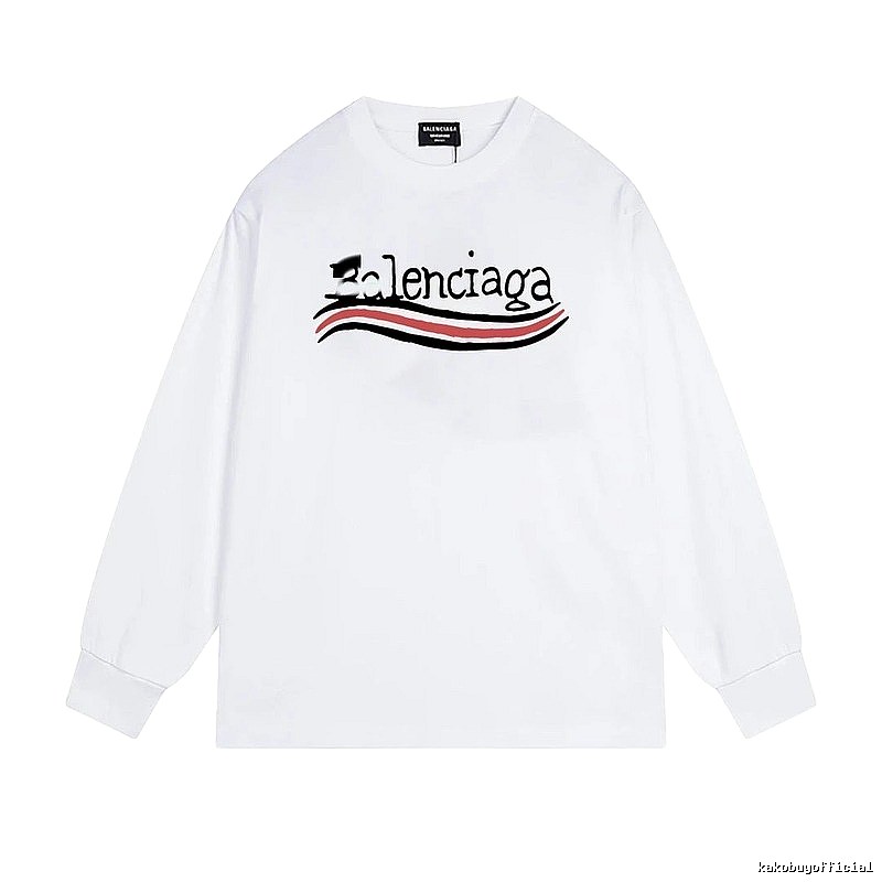 Balenciaga striped white long-sleeve