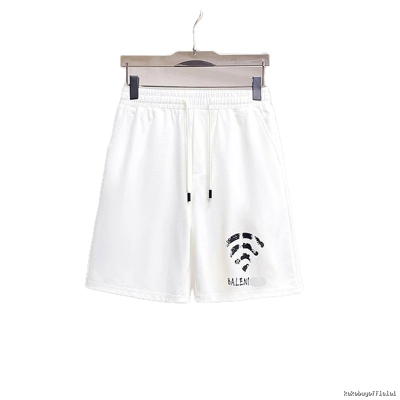 Balenciaga WiFi Printed Street Style White Shorts