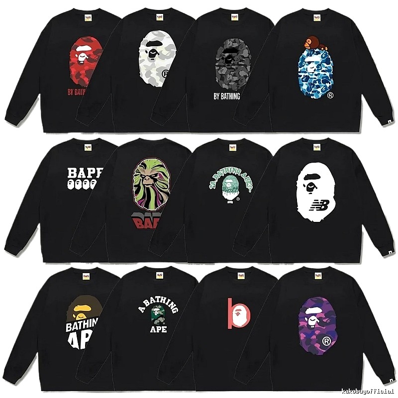 Bape Ape Head Trendy and Cool Black Sweatshirt