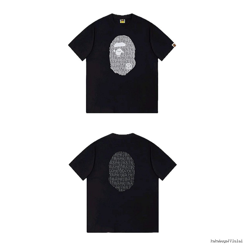 Bape Ape Head Trendy and Cool Black T-shirt