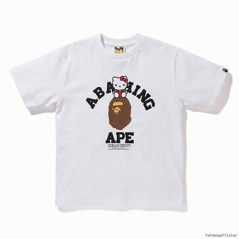 Bape Co-branded Cartoon White T-shirt