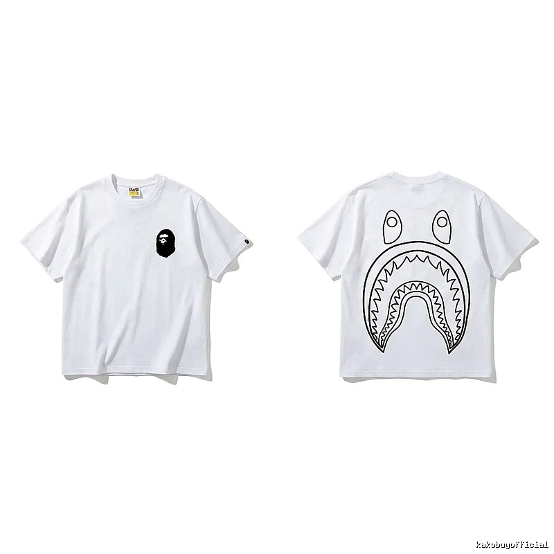 Bape Shark Series Simple White T-shirt