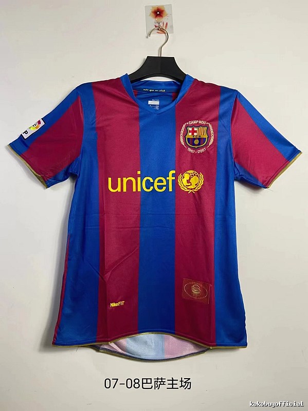 Barcelona Lightweight Retro soccer jersey Blue Red Barcelona for Trend Styling