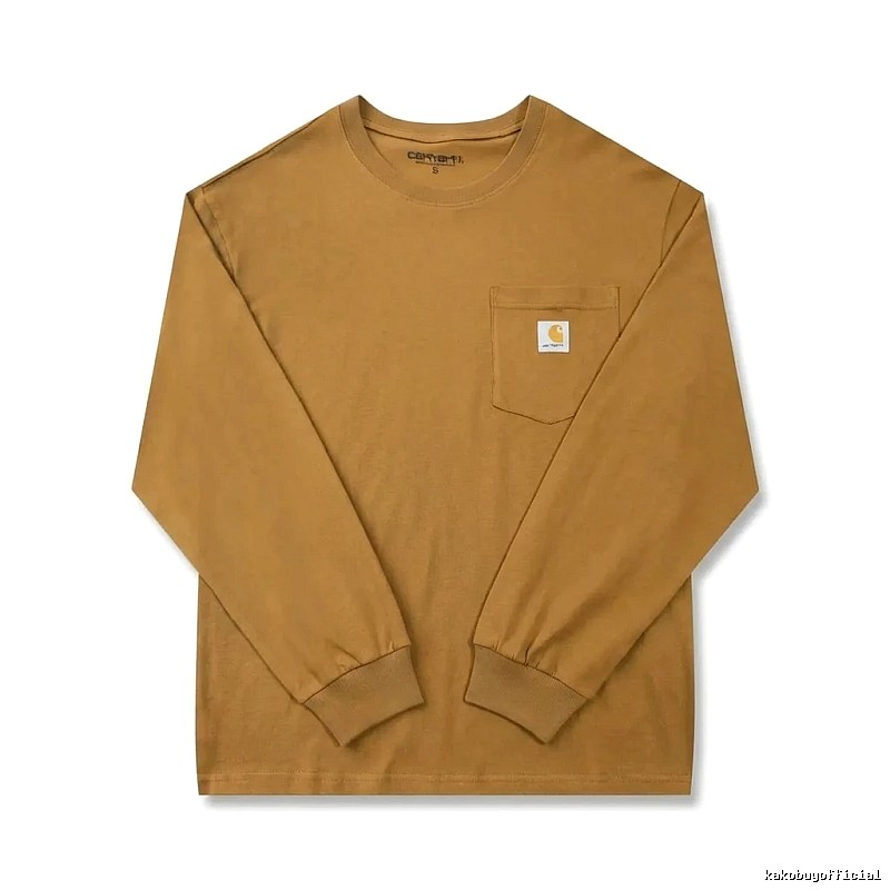 Carhartt basic retro brown long-sleeve