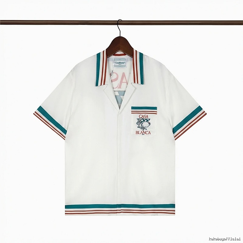 Casablanca retro-style white shirt