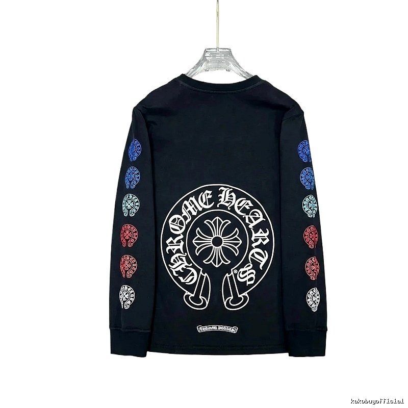 Chrome Hearts Colorful Print Black Hoodie