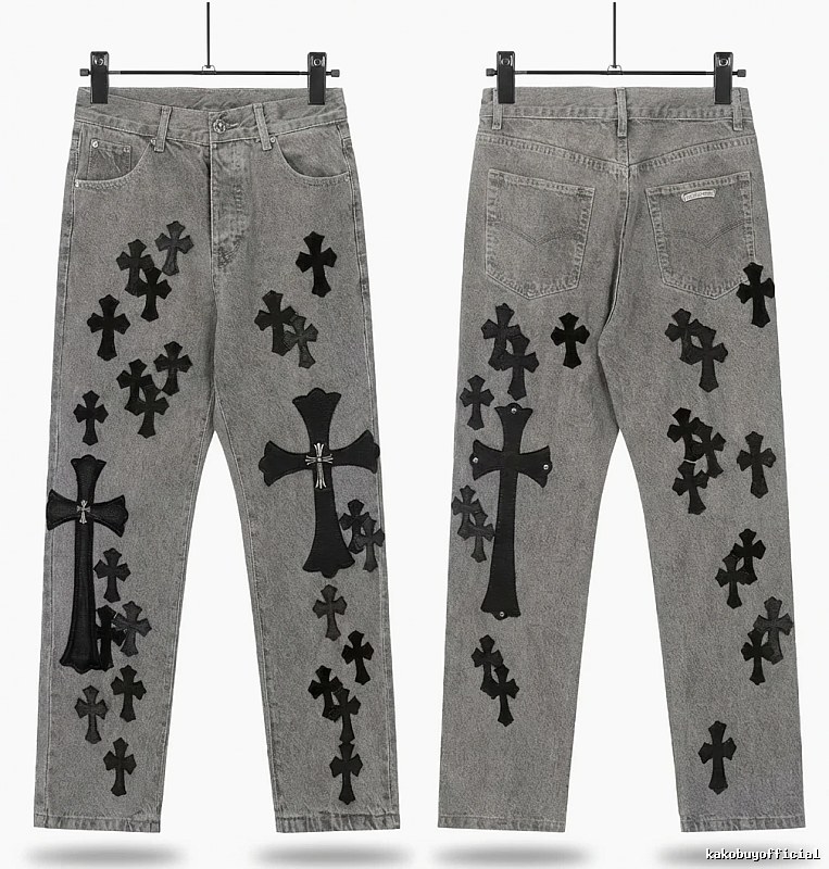 Chrome Hearts Cross Grey Jeans