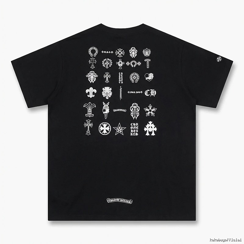 Chrome Hearts dark style black T-shirt