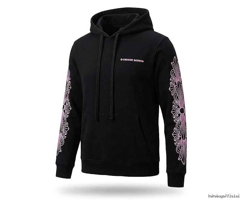 Chrome Hearts Gothic Style Black Hoodie