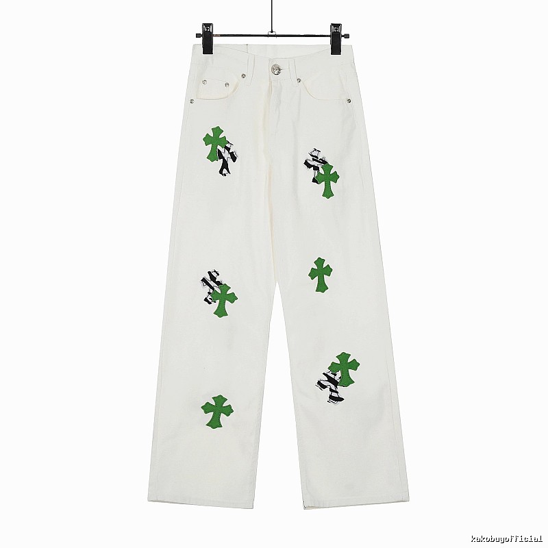 Chrome Hearts Travel Graphic jeans Light Denim Jeans with Modern Look
