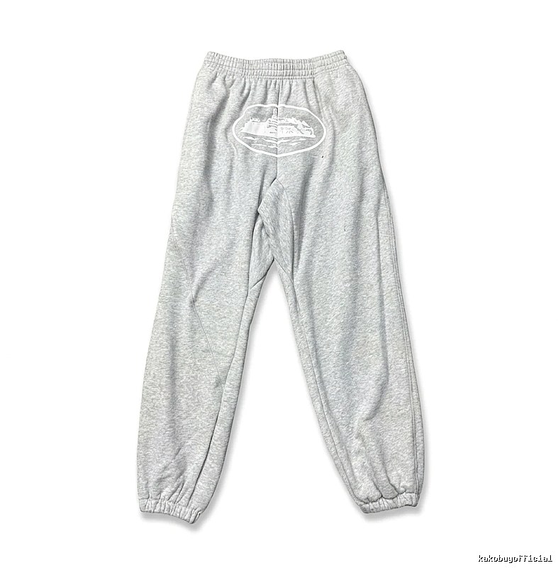 Corteiz Casual Style Grey Sweatpants