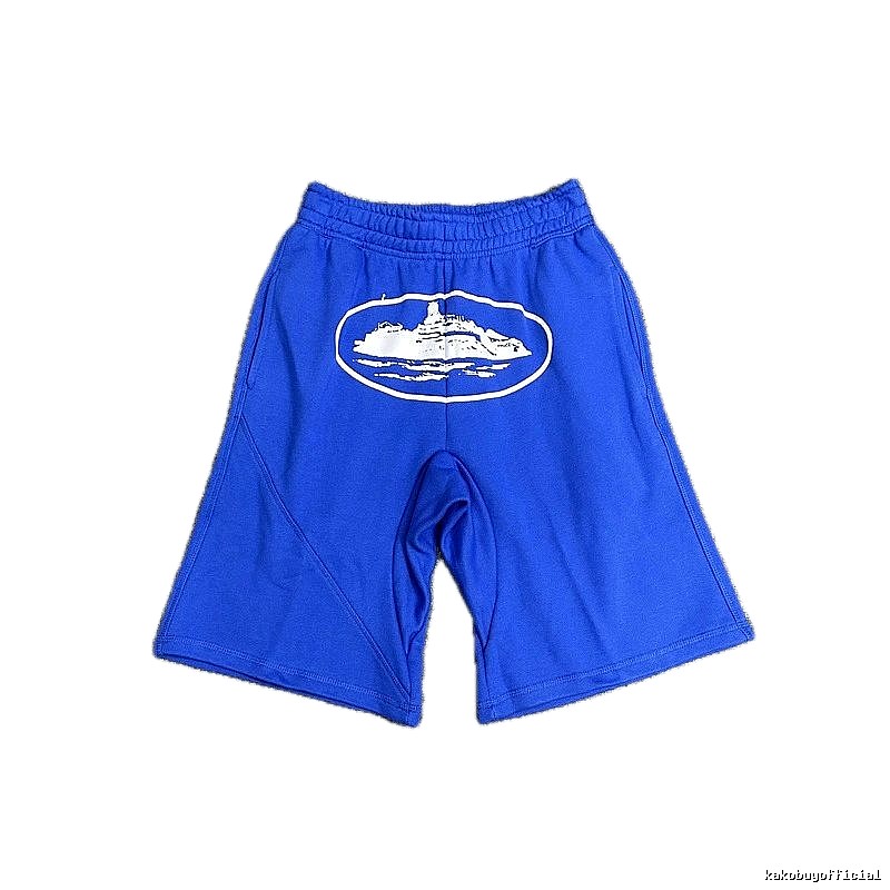 Corteiz Cruise Print Blue Shorts