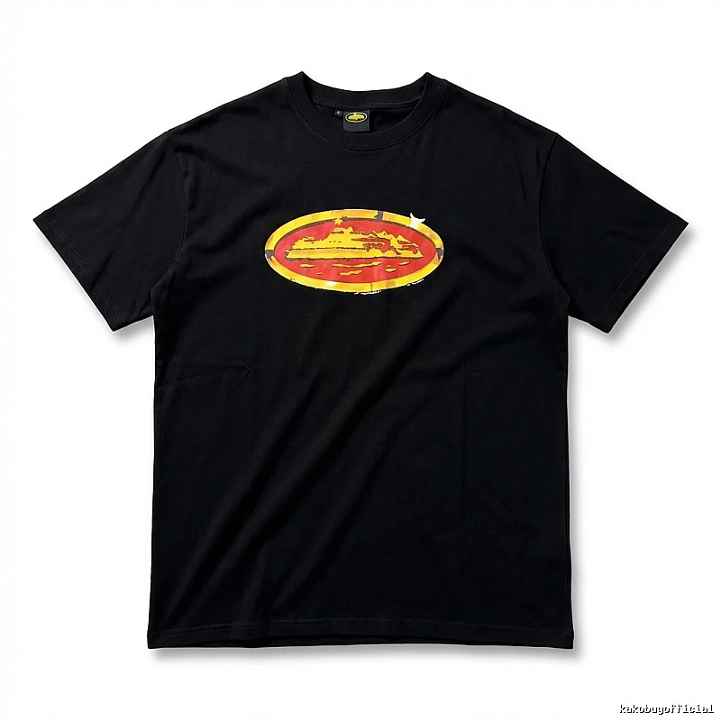 Corteiz Printed Trendy Black T-shirt