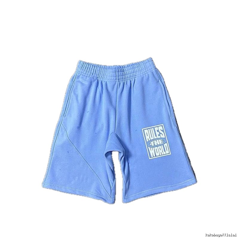 Corteiz Rules light blue shorts