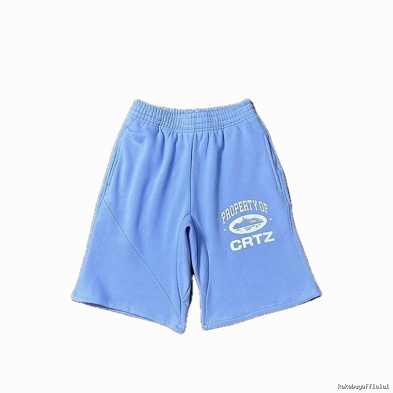 Corteiz sporty light blue shorts