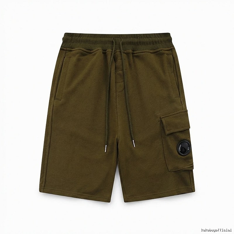 C.P. Company olive work-style shorts