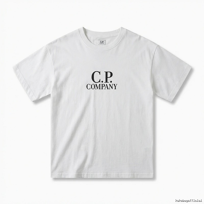 C.P. COMPANY Simple Style White T-shirt