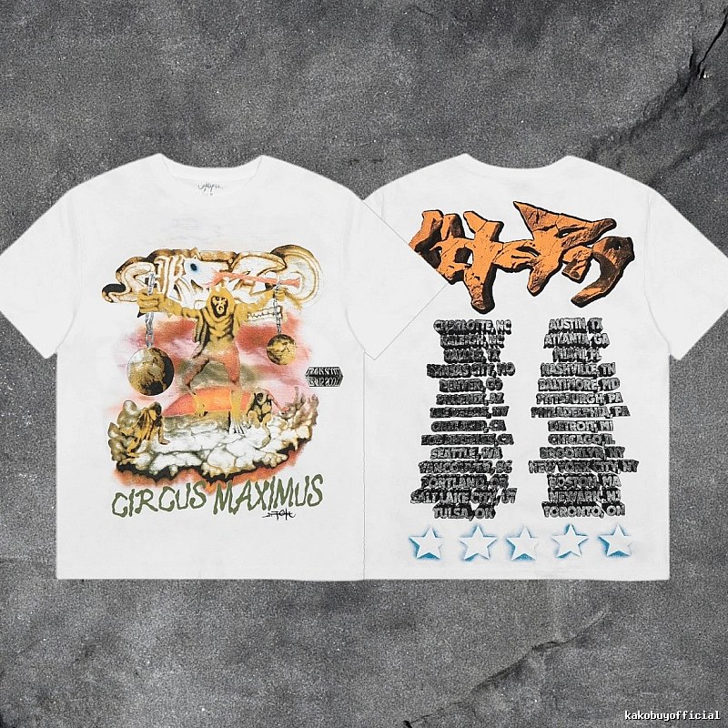 Denim Tears 2031-73 White Graphic T-Shirt Commuter Look