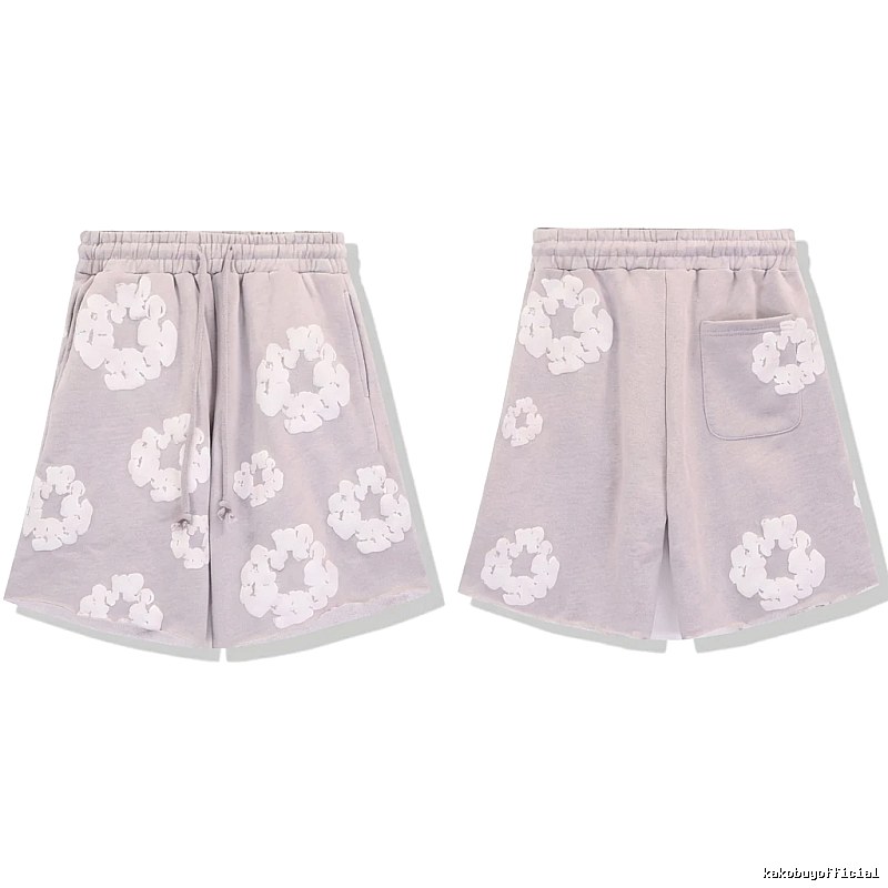 DENIM TEARS Printed Retro Style Shorts