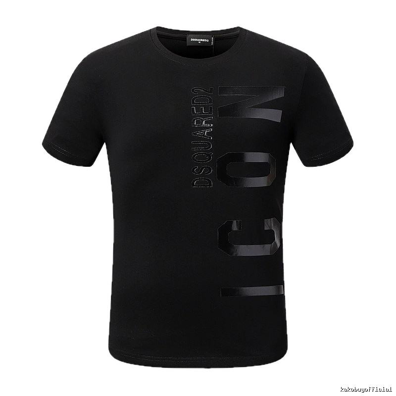 DSQUARED2 ICON Streetwear Black Short-sleeve T-shirt