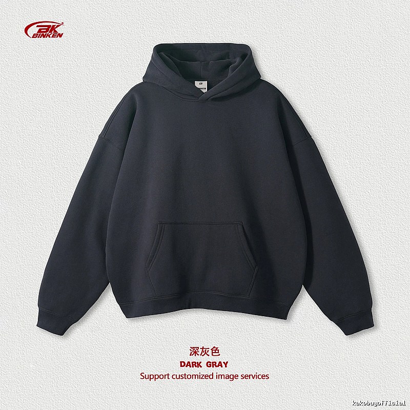 Easy Match Pullover hoodie Navy Blank Kangaroo for Everyday Use