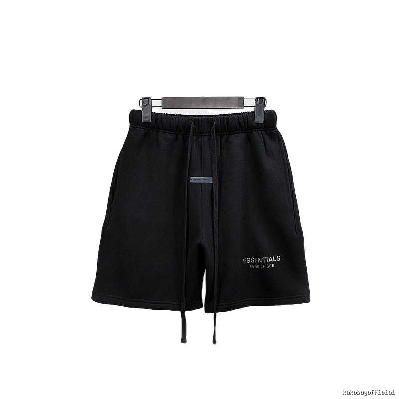 ESSENTIALS Basic Black Shorts