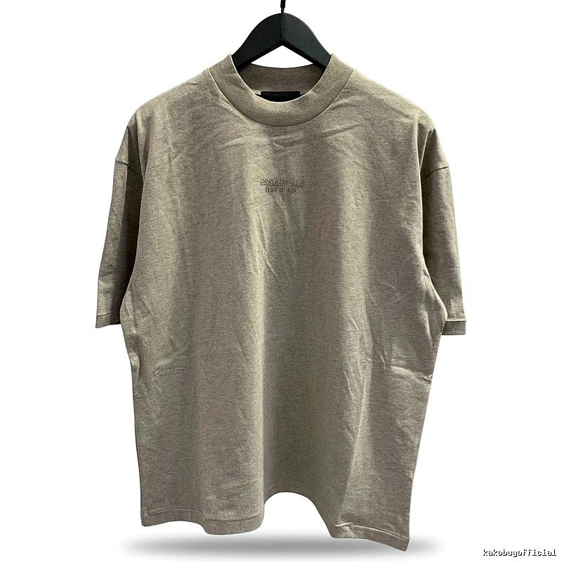 ESSENTIALS Basic Light Gray T-shirt