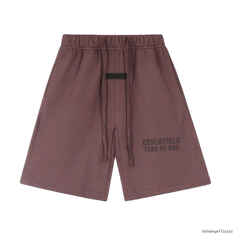 ESSENTIALS casual style dark brown shorts