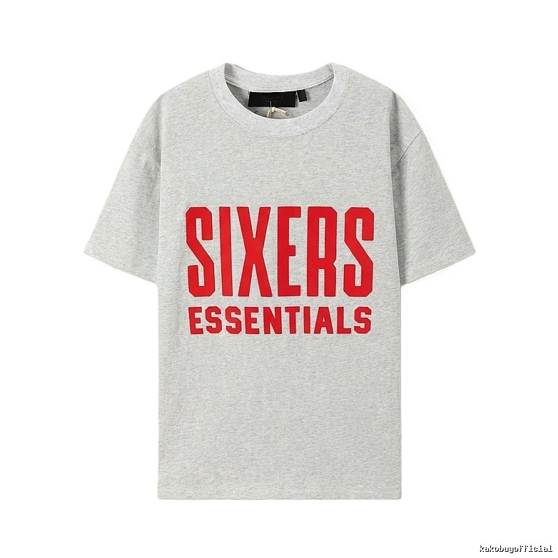 ESSENTIALS Grey Minimalist Style T-shirt