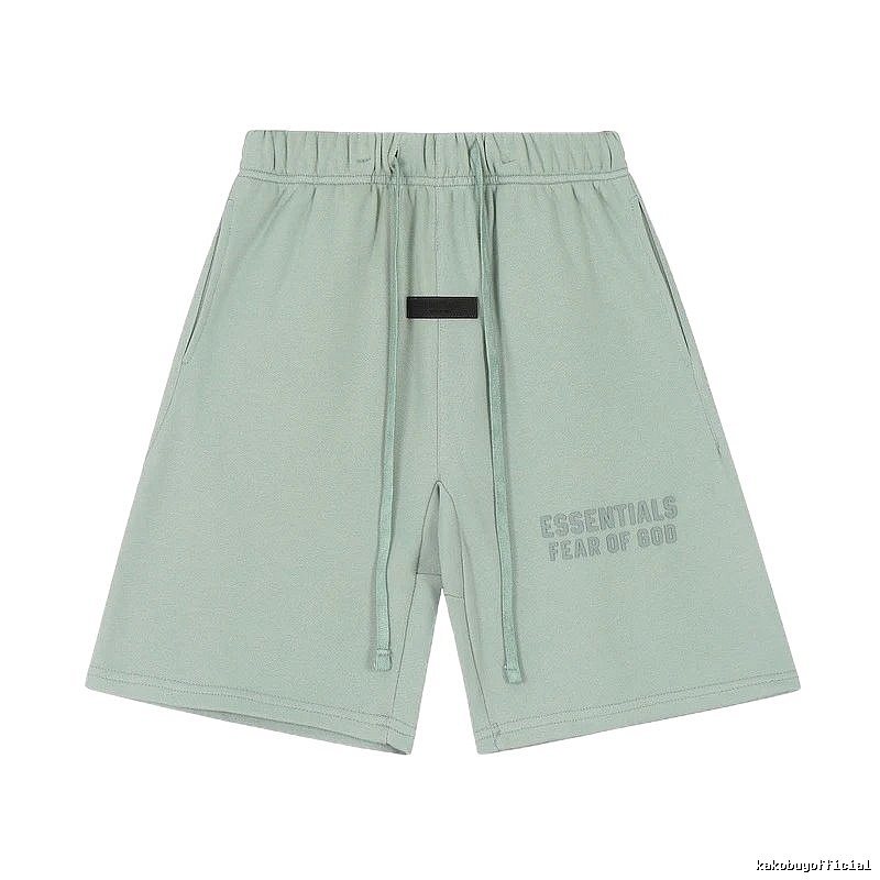 ESSENTIALS minimalist style light green shorts