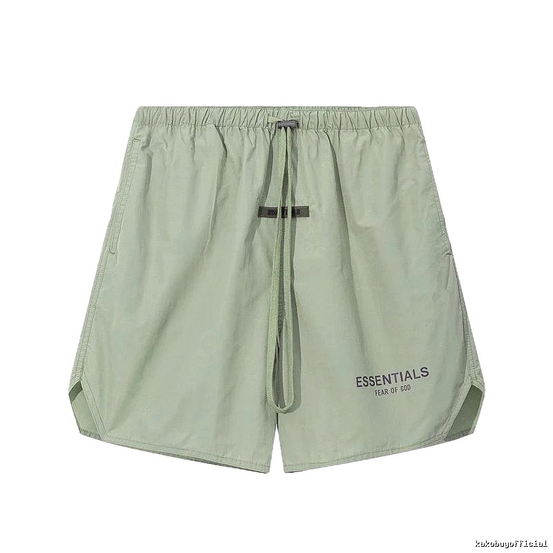 ESSENTIALS minimalist style light green shorts