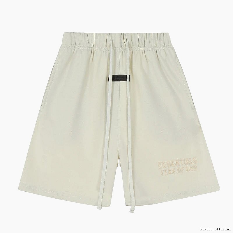 ESSENTIALS minimalist style off-white shorts