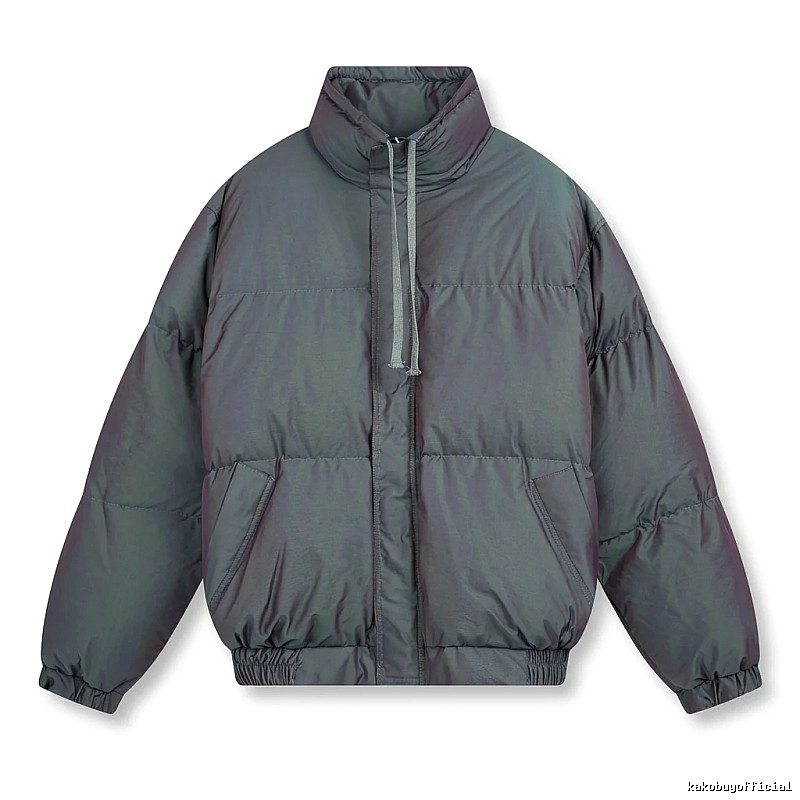 ESSENTIALS trendy and cool style dark gray cotton-padded coat