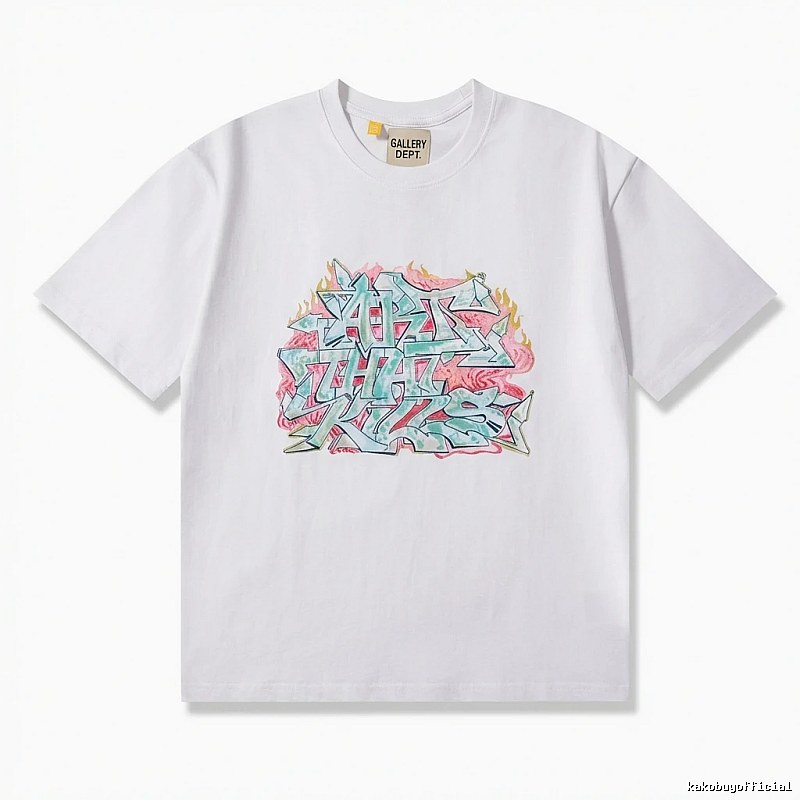 Gallery Dept Graffiti Style White T-shirt