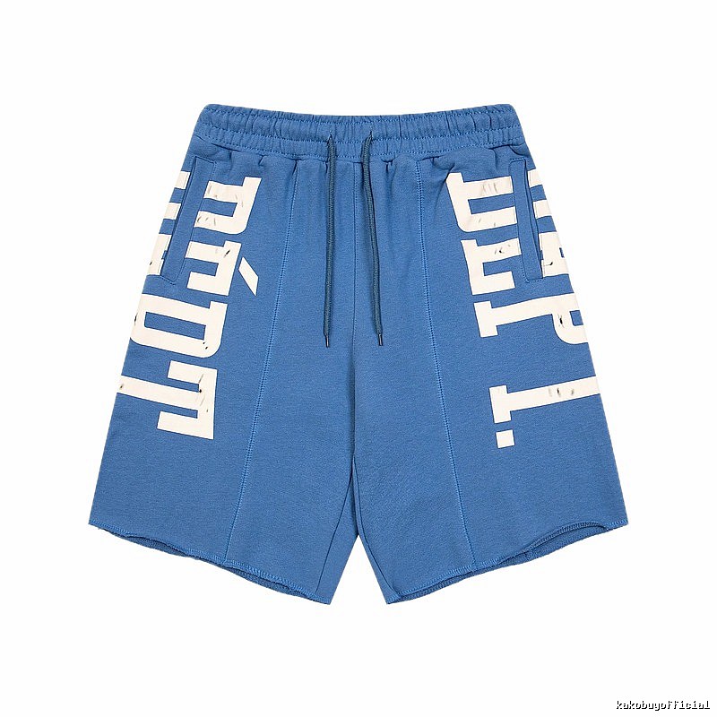 Gallery Dept. letter - printed blue shorts