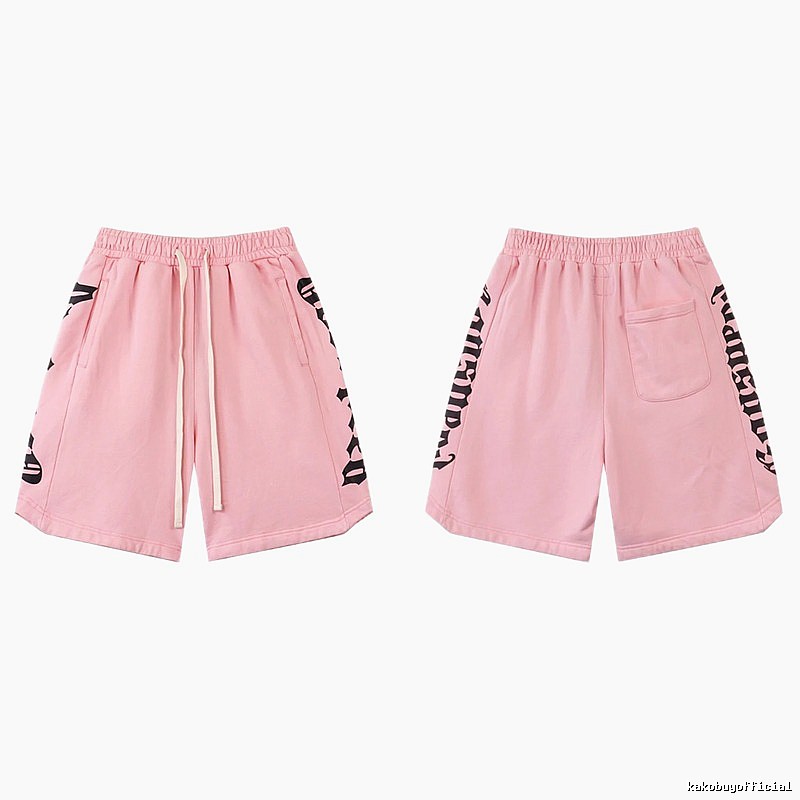 Godspeed Gothic Print Street Style Pink Shorts