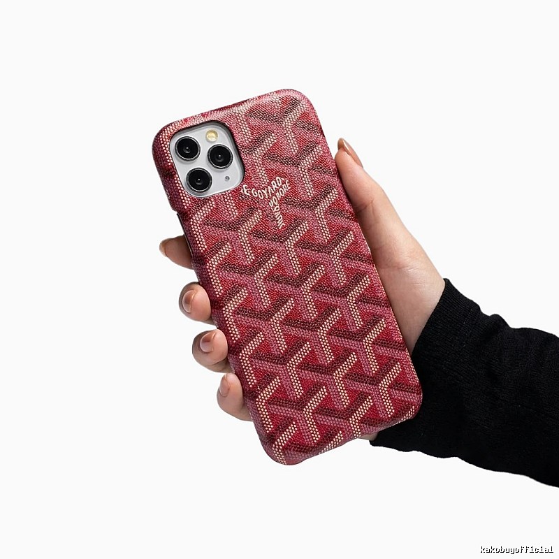 Goyard classic red iPhone case
