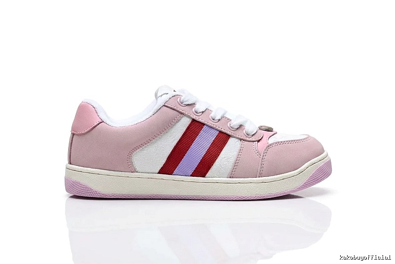 Gucci pink retro-style sports shoes