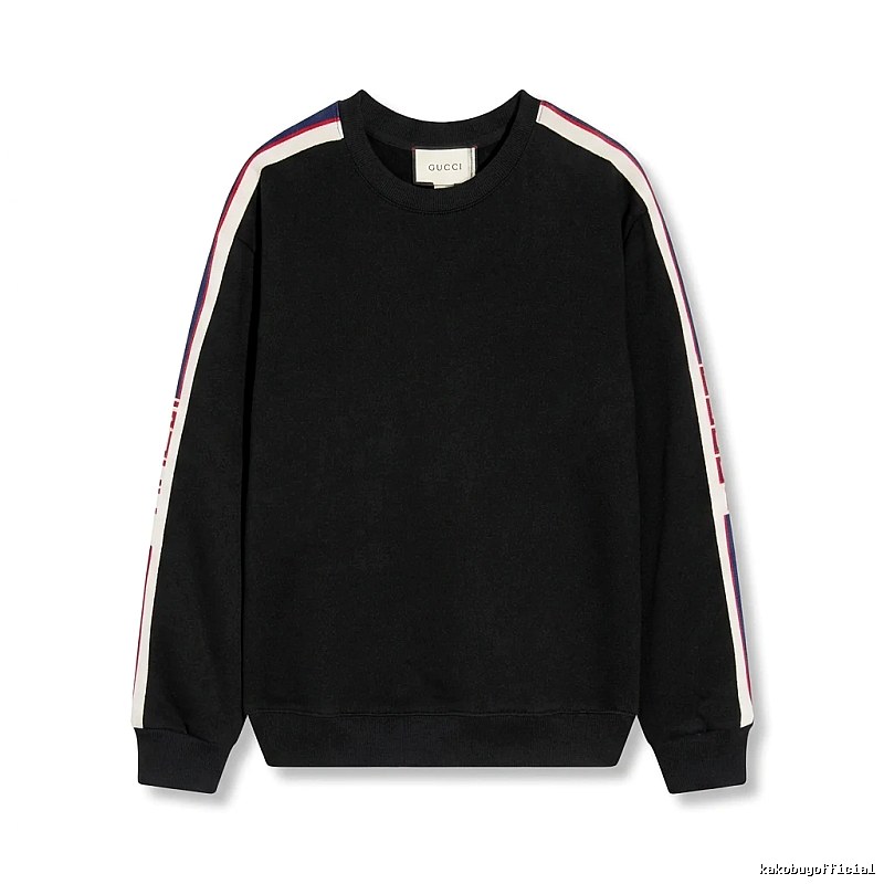 Gucci striped casual style black sweatshirt