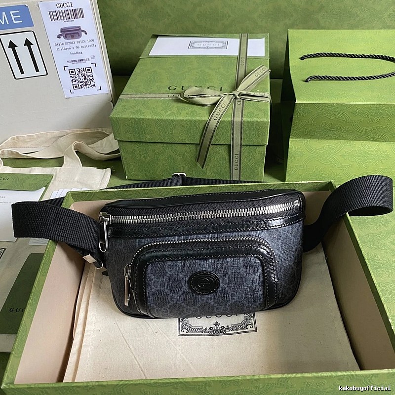 Gucci Waist bag Black GG Belt