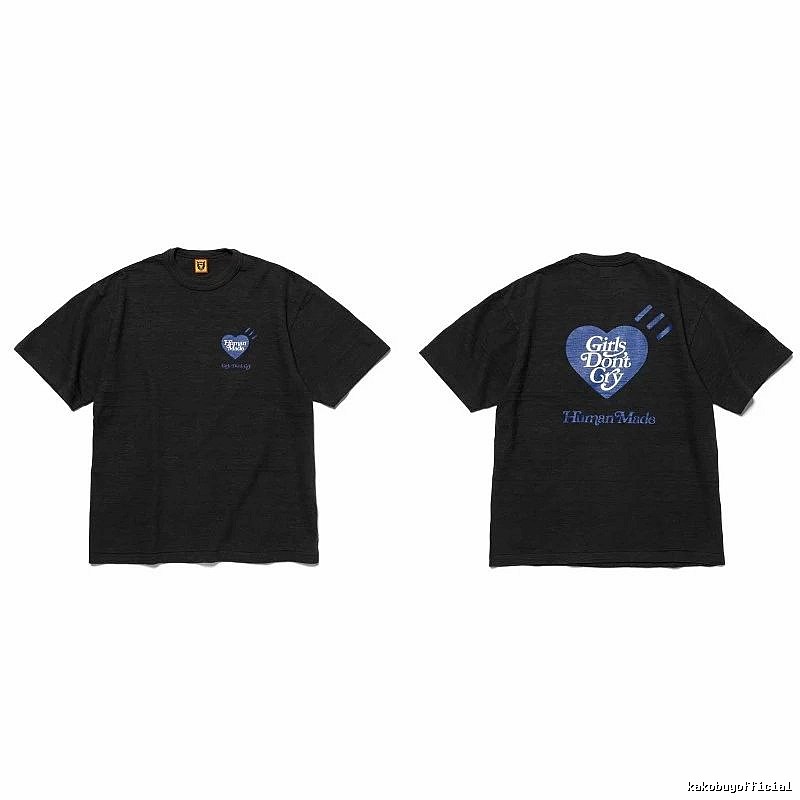 Human Made Sport Heart logo T-shirt Black Green Human for Collection Drops