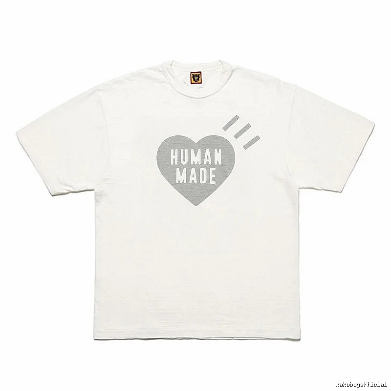 Human Made Statement Heart logo T-shirt Black Green Human for Easy Pairing