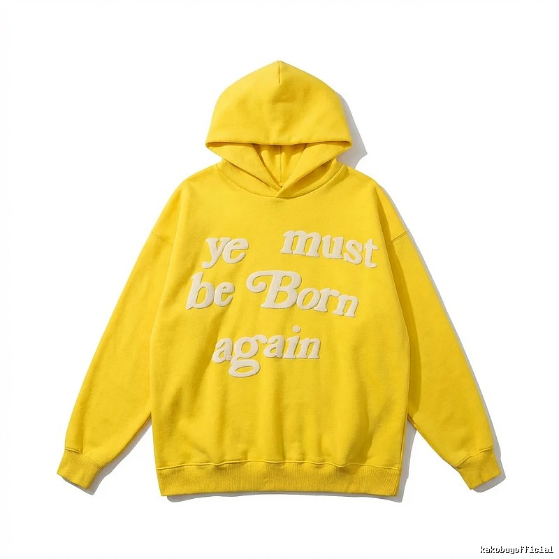 Kanye series retro yellow hoodie