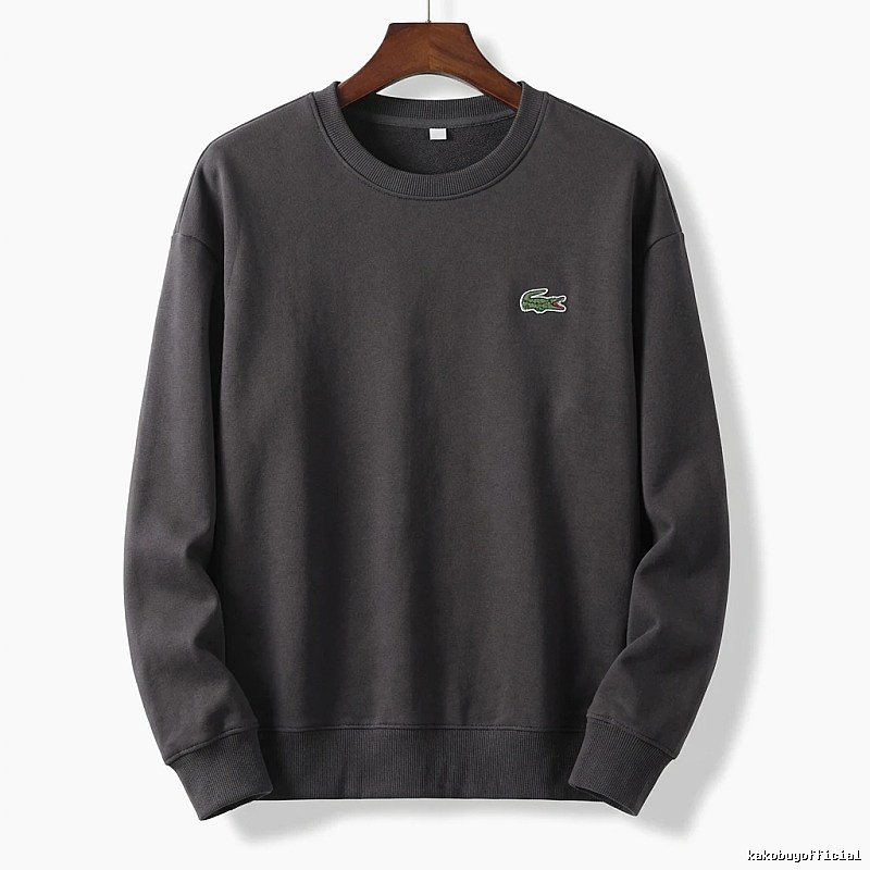 Lacoste basic simple style black sweatshirt