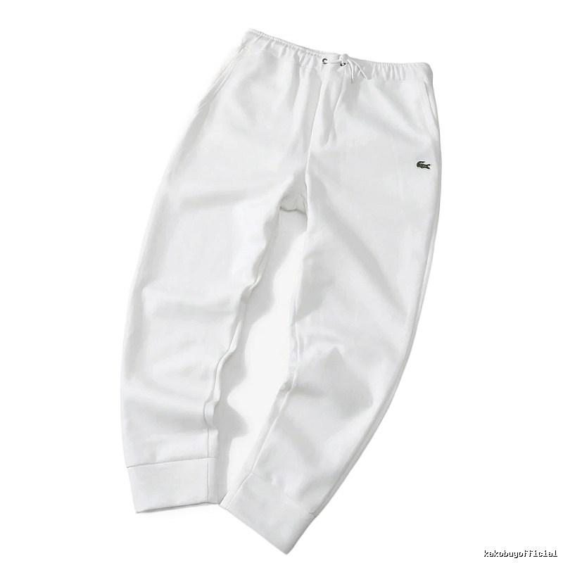 Lacoste casual style white sweatpants