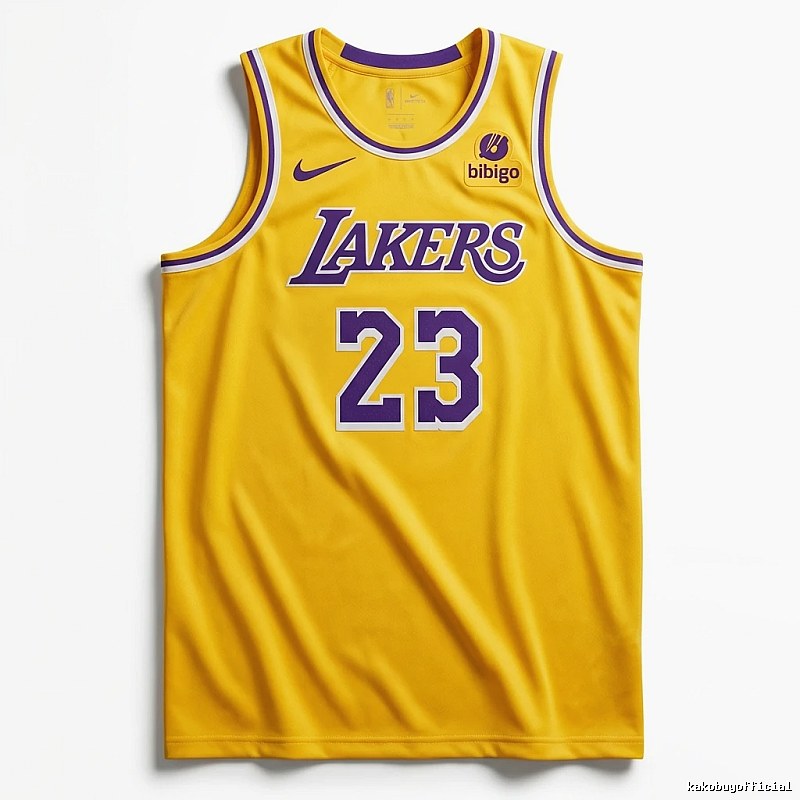 LBJ Lakers retro yellow jersey