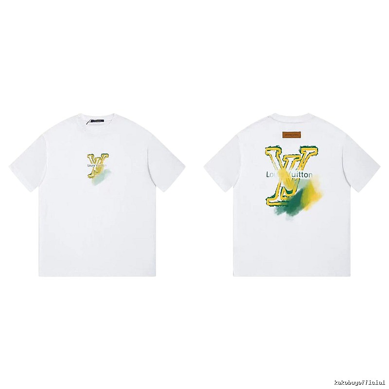 Louis Vuitton LV Printed Casual Style White T-Shirt