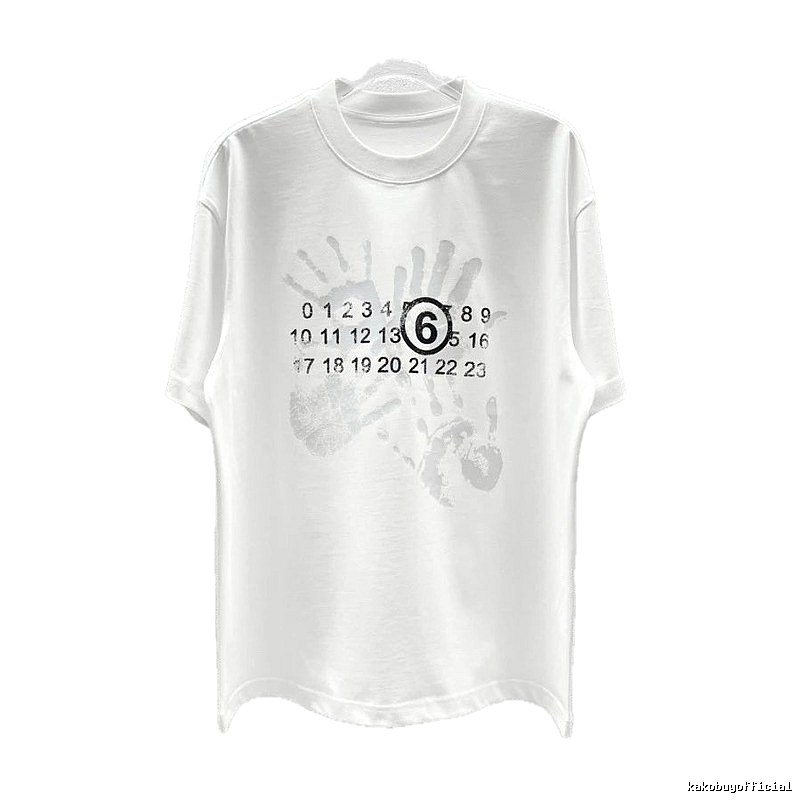 Maison Margiela MM6 Street Style White T-Shirt