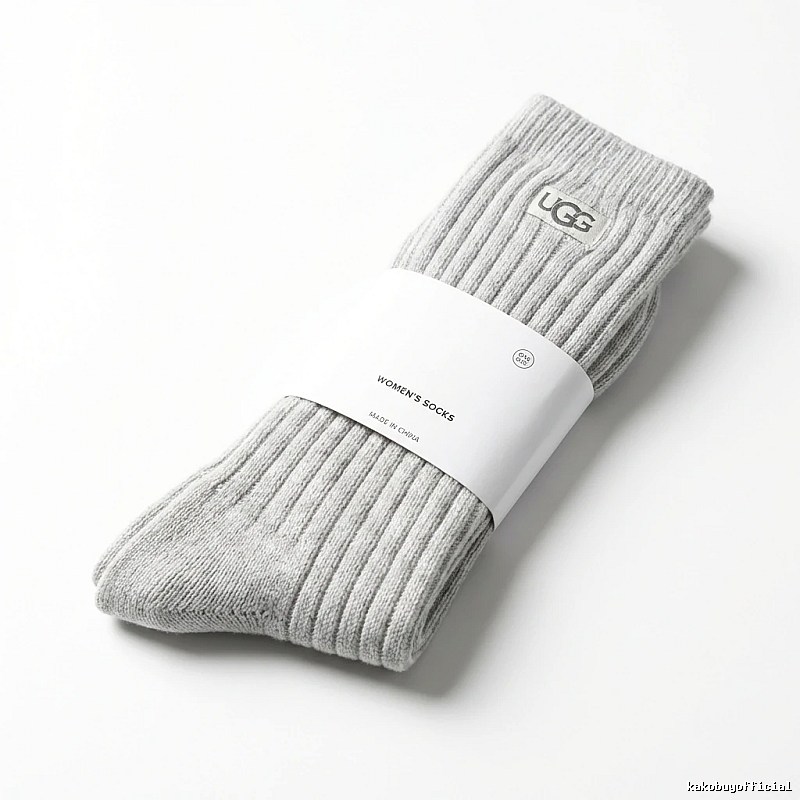 Miu Miu minimalist style light gray women's socks