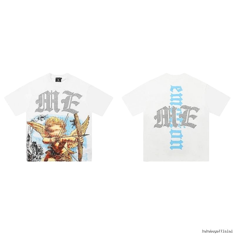 Mixed Emotion Cupid Vintage-style White T-Shirt